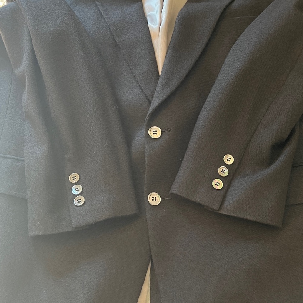 Loro Piana 100% Cashmere Blazer SAKS 5th Ave Black Size 46 **READ description** - Picture 13 of 16